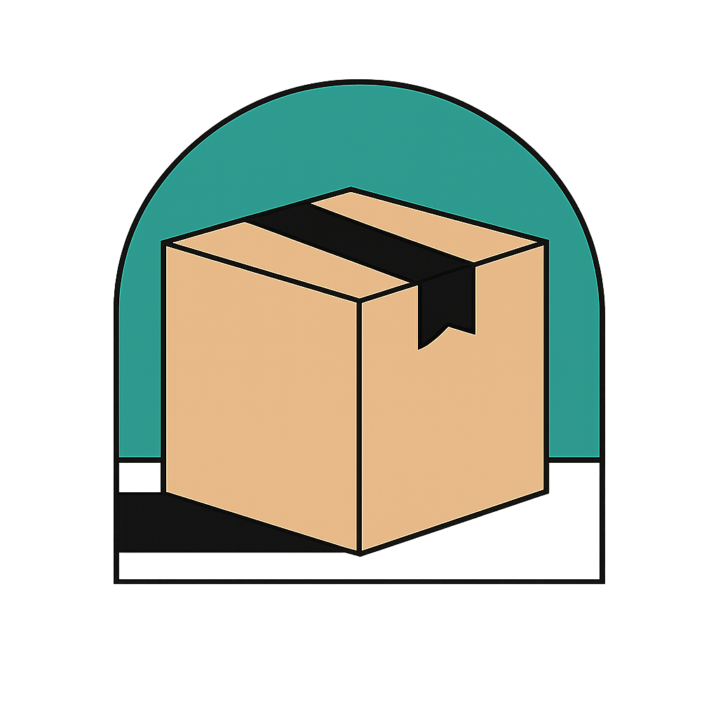 Box with tape